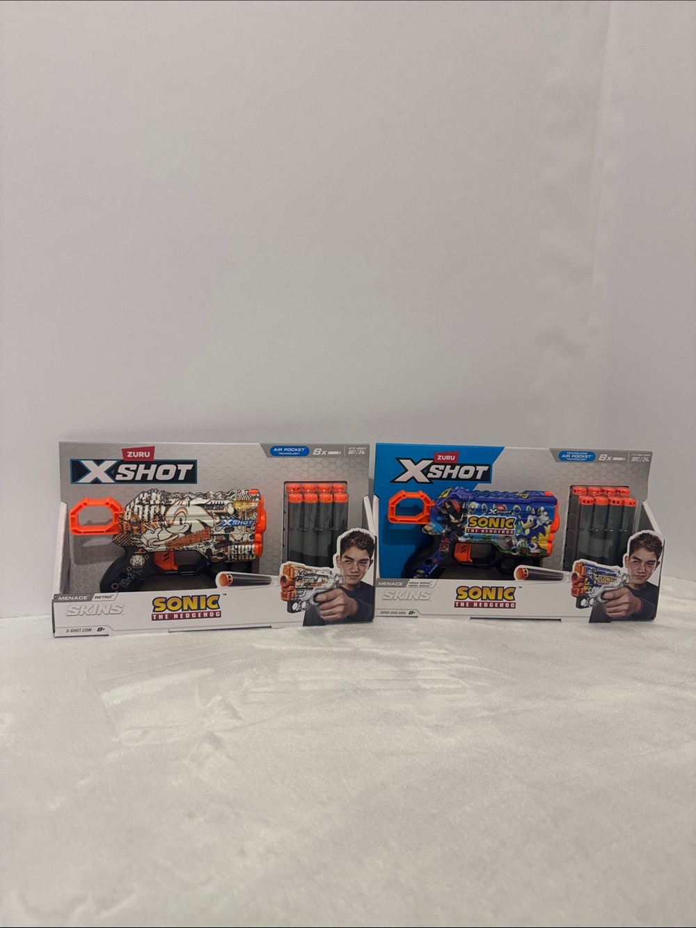 New Zuru X Shot Sega Sonic the Hedgehog Skins Menace Foam Blaster with 8 Darts